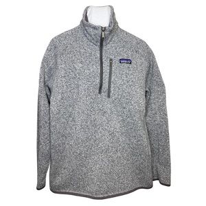 Patagonia Men’s Better Sweater 1/4 Zipper in Gray Size Medium